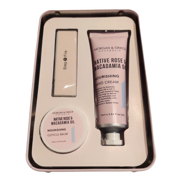 Morgan & Grace Australia Nourishing Hand Care Set Native Rose & Macadamia Oil - Picture 2 of 7